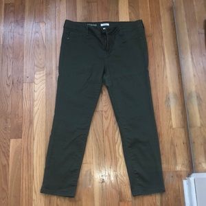 Olive  green ankle jeggings